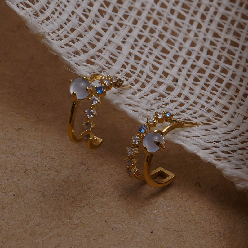 Vintage Style Opal Earrings
