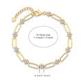 Gold-plated S925 and Moissanite Bracelet