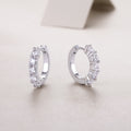 Diamond Earrings With Moissanite Silver