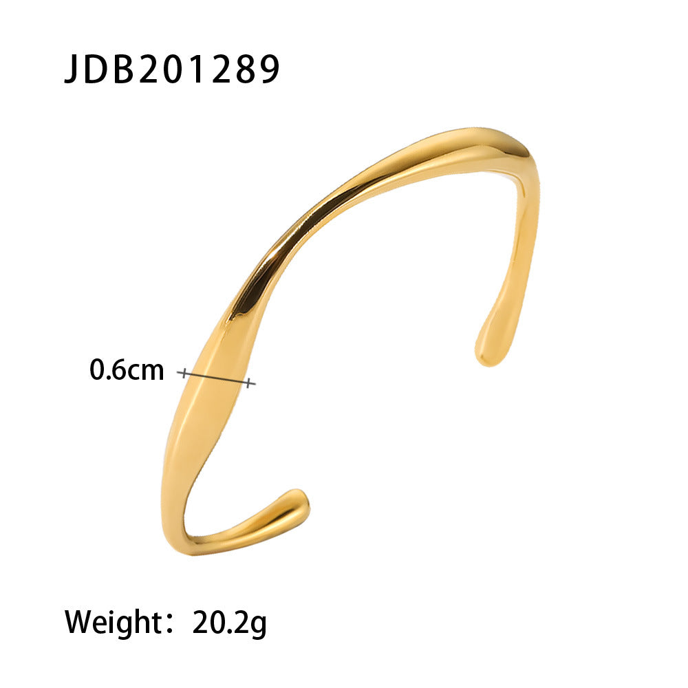 Gold-plated Stainless Steel Bracelets, Various Styles, Build Your Stack