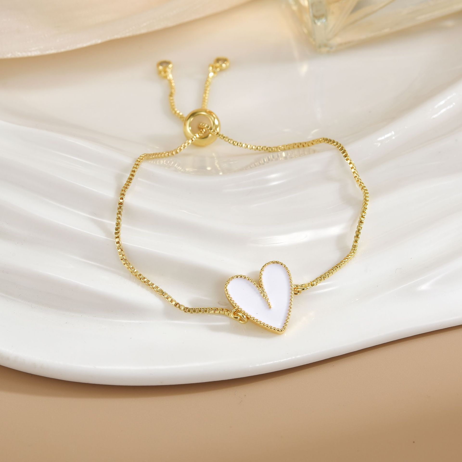 Simple Rotatable Pendant Bracelet -  Pure Copper Gold-plated Bracelet Various Designs
