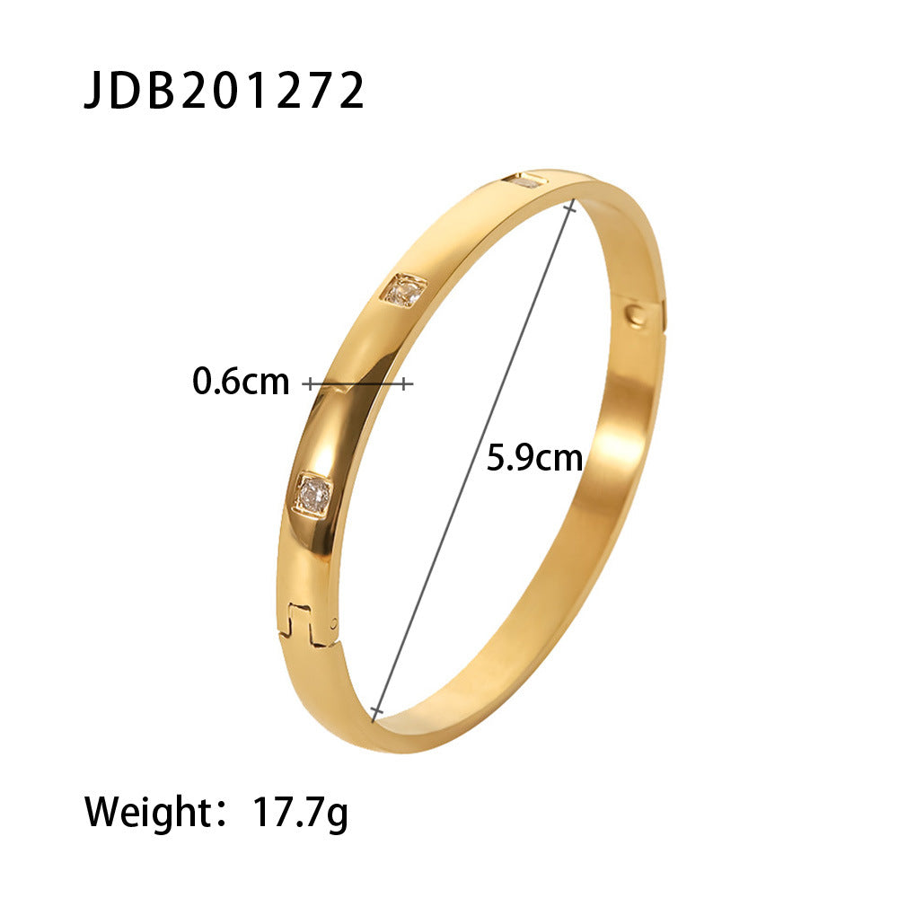 Gold-plated Stainless Steel Bracelets, Various Styles, Build Your Stack