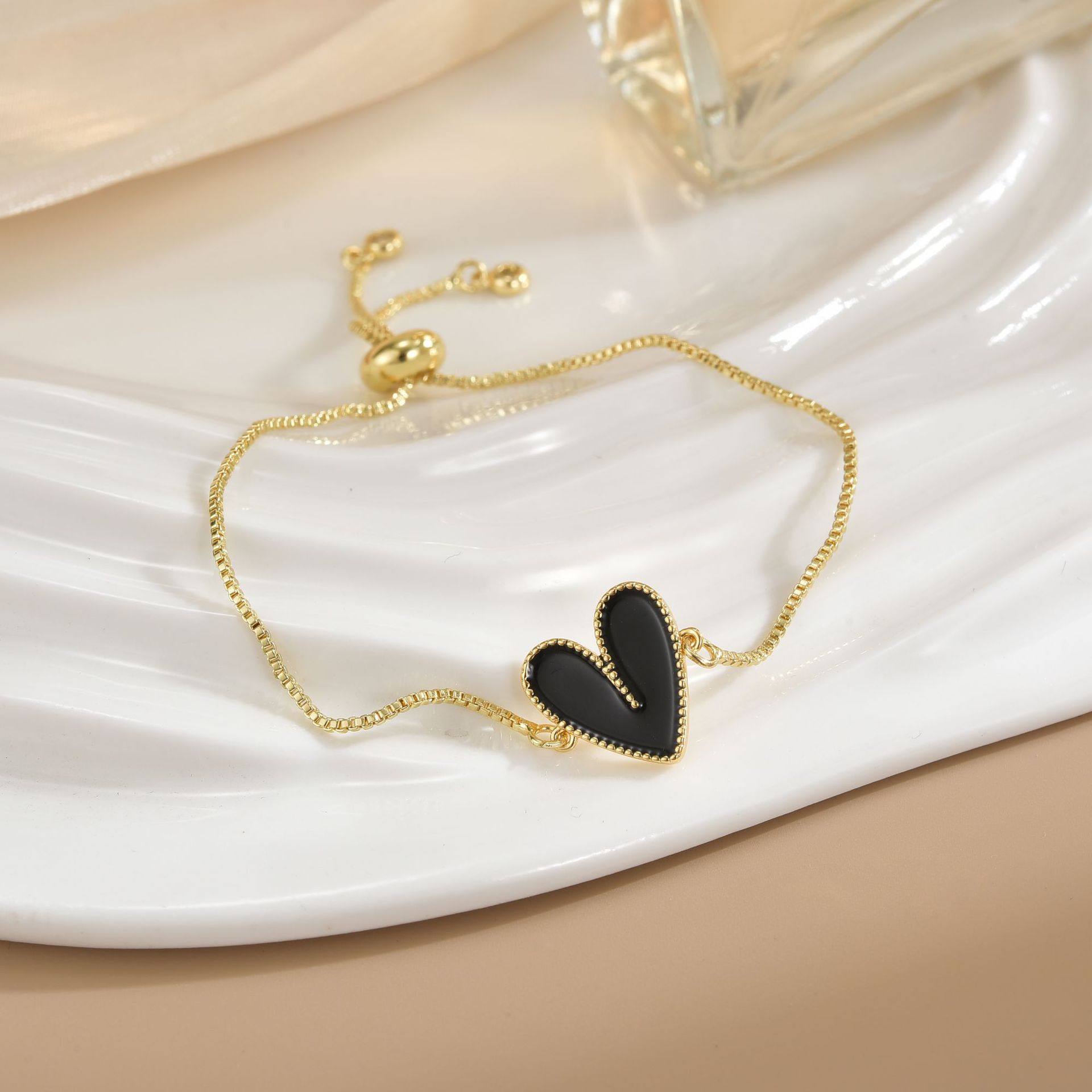 Simple Rotatable Pendant Bracelet -  Pure Copper Gold-plated Bracelet Various Designs