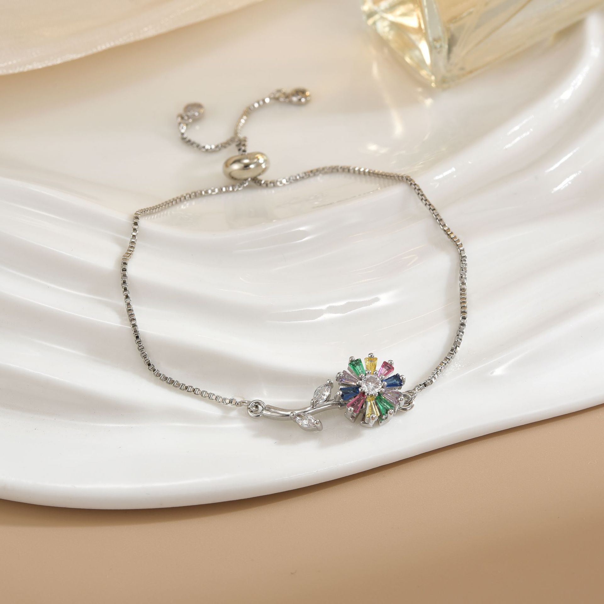 Simple Rotatable Pendant Bracelet -  Pure Copper Gold-plated Bracelet Various Designs