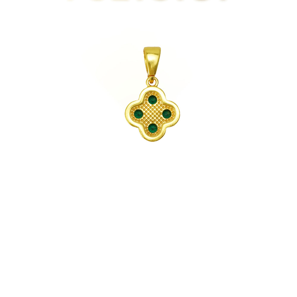 Four Leaf Clover 24K Gold-plated Lucky Pendant Chain Necklace