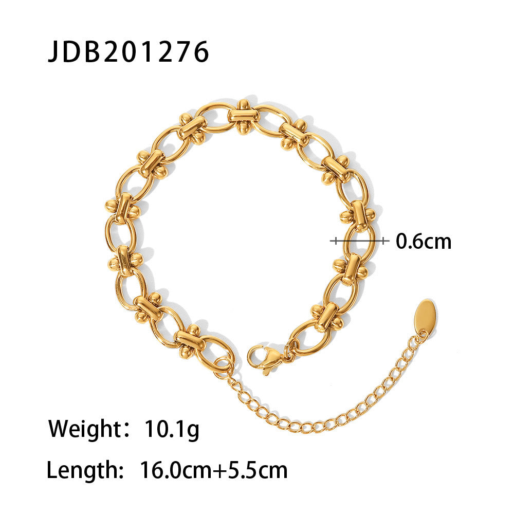 Gold-plated Stainless Steel Bracelets, Various Styles, Build Your Stack